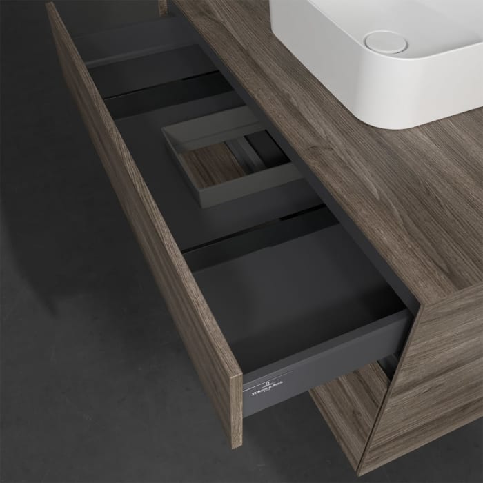 Villeroy & Boch Collaro Waschtischunterschrank 100 x 50 cm, mit 2 Auszügen für Finion Waschtisch