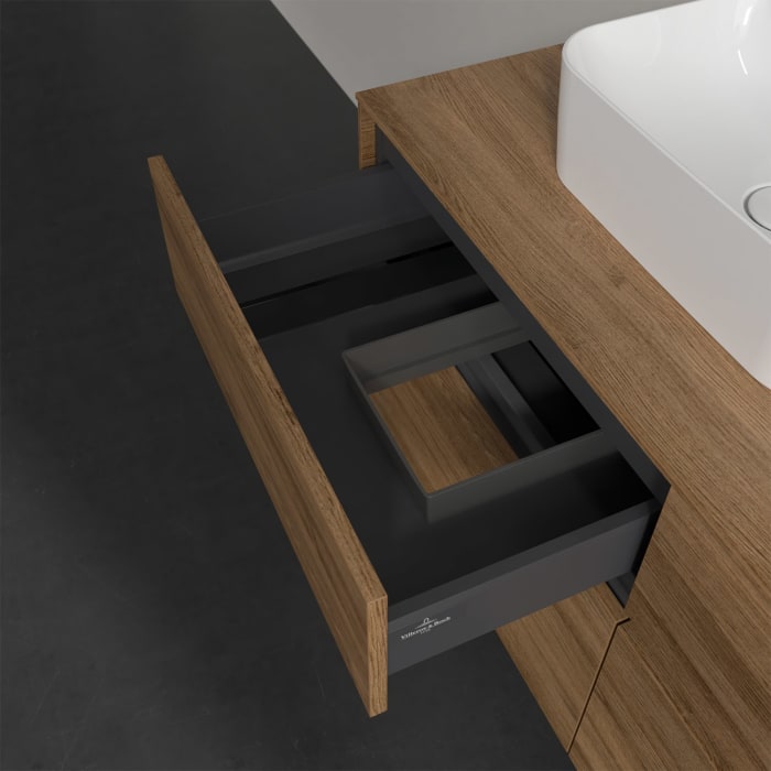 Villeroy & Boch Collaro Waschtischunterschrank 120 x 50 cm, mit 4 Auszügen für Finion Waschtisch