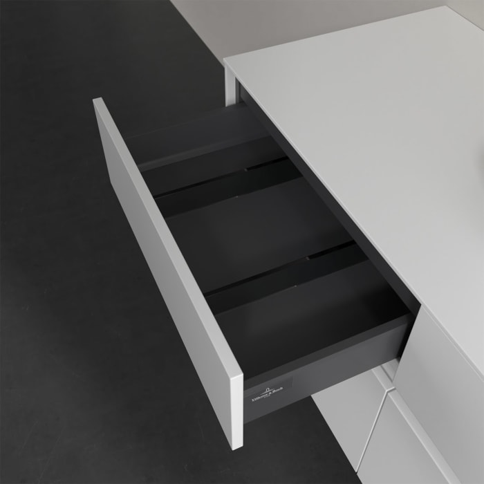 Villeroy & Boch Collaro Waschtischunterschrank 120 x 50 cm, mit 4 Auszügen und LED-Beleuchtung für Finion Waschtisch