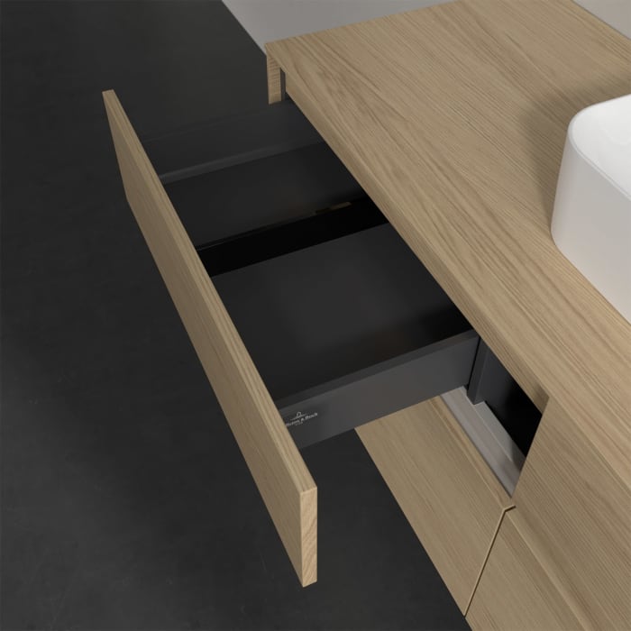 Villeroy & Boch Collaro Waschtischunterschrank 140 x 50 cm, mit 4 Auszügen für Finion Waschtisch