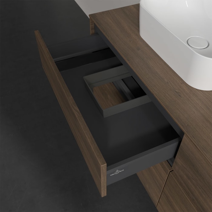 Villeroy & Boch Collaro Waschtischunterschrank 140 x 50 cm, mit 4 Auszügen für Finion Waschtisch