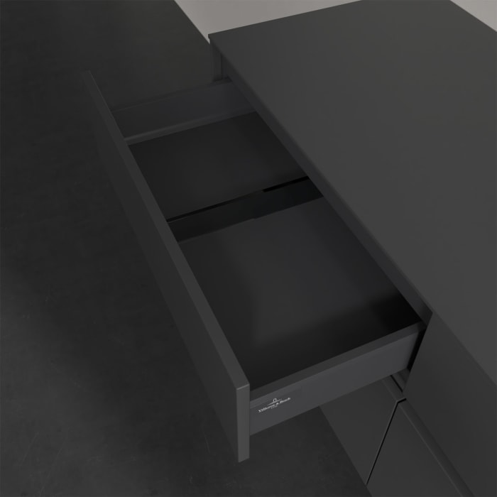 Villeroy & Boch Collaro Waschtischunterschrank 140 x 50 cm, mit 4 Auszügen und LED-Beleuchtung für Finion Waschtisch