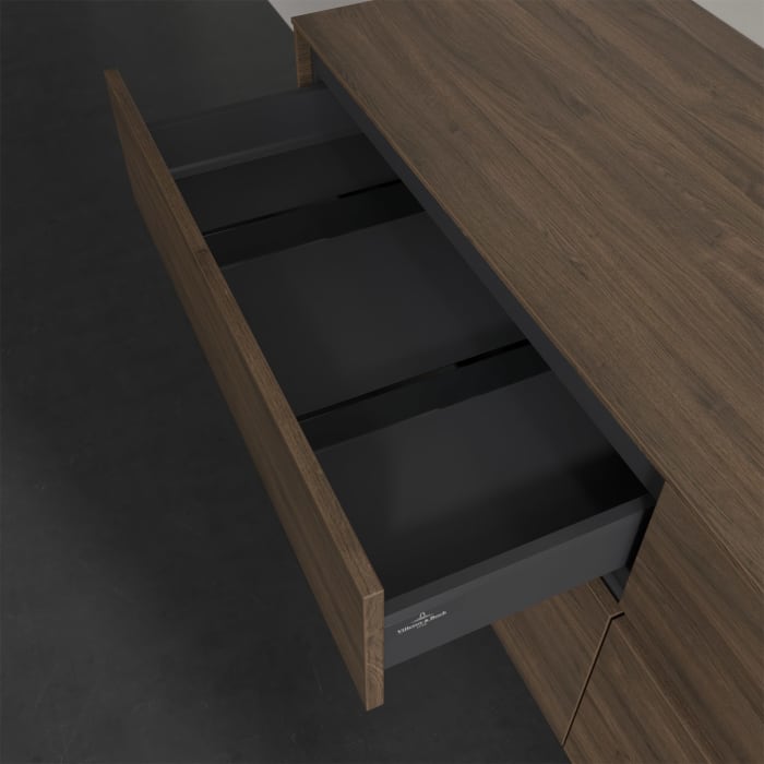 Villeroy & Boch Collaro Waschtischunterschrank 160 x 50 cm, mit 4 Auszügen und LED-Beleuchtung für Finion Waschtisch