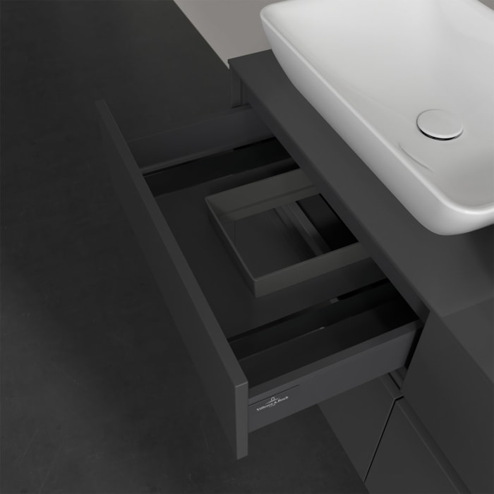 Villeroy & Boch Collaro Waschtischunterschrank 120 x 50 cm, mit 4 Auszügen für 2 Venticello Waschtische