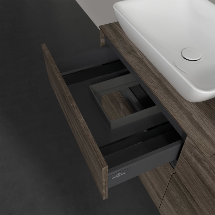 Villeroy & Boch Collaro Waschtischunterschrank 120 x 50 cm, mit 4 Auszügen für 2 Venticello Waschtische