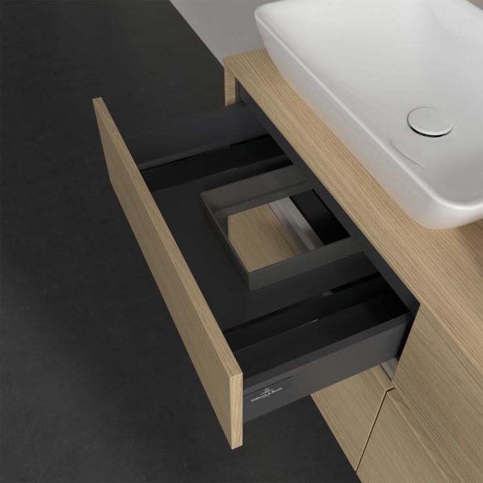 Villeroy & Boch Collaro Waschtischunterschrank 120 x 50 cm, mit 4 Auszügen für 2 Venticello Waschtische