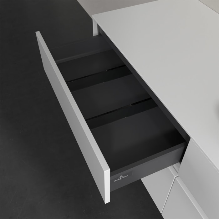 Villeroy & Boch Collaro Waschtischunterschrank 140 x 50 cm, mit 4 Auszügen und LED-Beleuchtung für Venticello Waschtisch