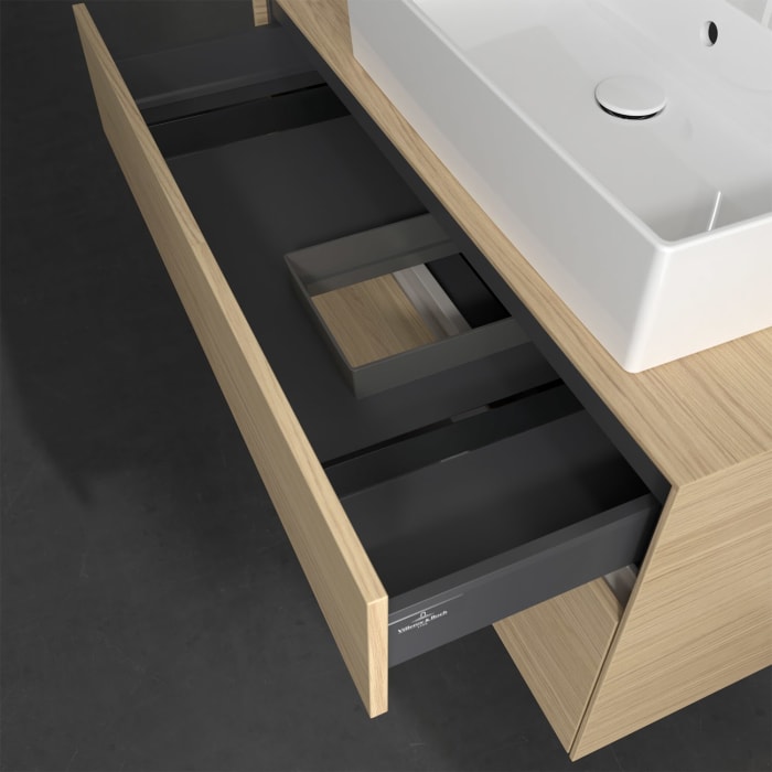 Villeroy & Boch Collaro Waschtischunterschrank 100 x 50 cm, mit 2 Auszügen