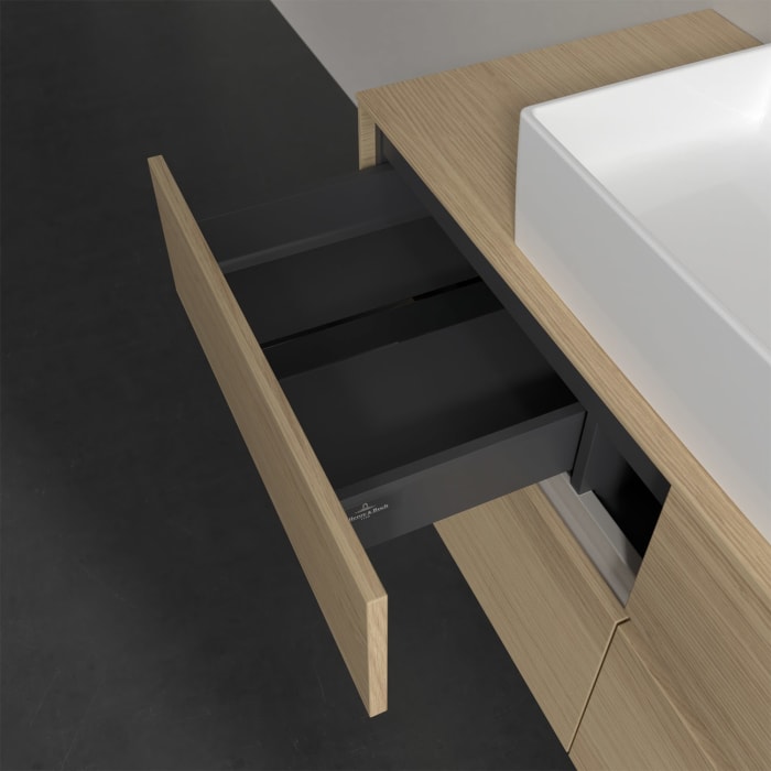 Villeroy & Boch Collaro Waschtischunterschrank 120 x 50 cm, mit 4 Auszügen und LED-Beleuchtung