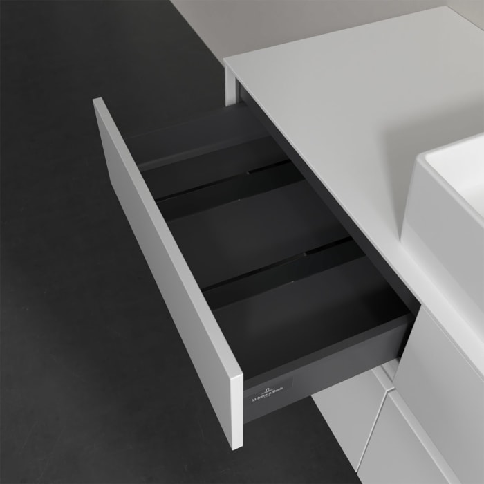 Villeroy & Boch Collaro Waschtischunterschrank 120 x 50 cm, mit 4 Auszügen und LED-Beleuchtung