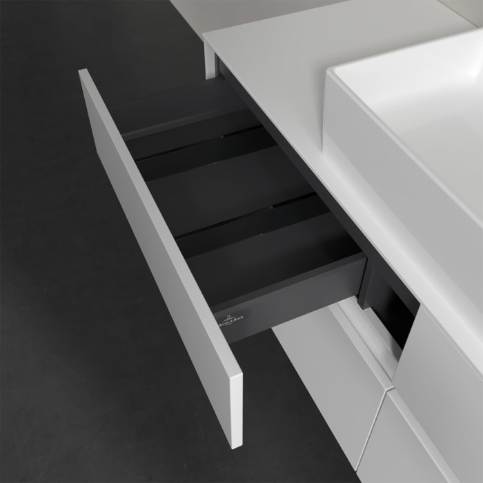 Villeroy & Boch Collaro Waschtischunterschrank 140 x 50 cm, mit 4 Auszügen und LED-Beleuchtung