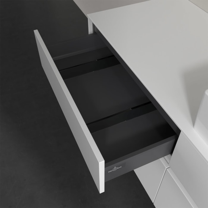 Villeroy & Boch Collaro Waschtischunterschrank 140 x 50 cm, mit 4 Auszügen und LED-Beleuchtung