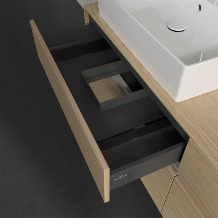 Villeroy & Boch Collaro Waschtischunterschrank 160 x 50 cm, mit 4 Auszügen und LED-Beleuchtung