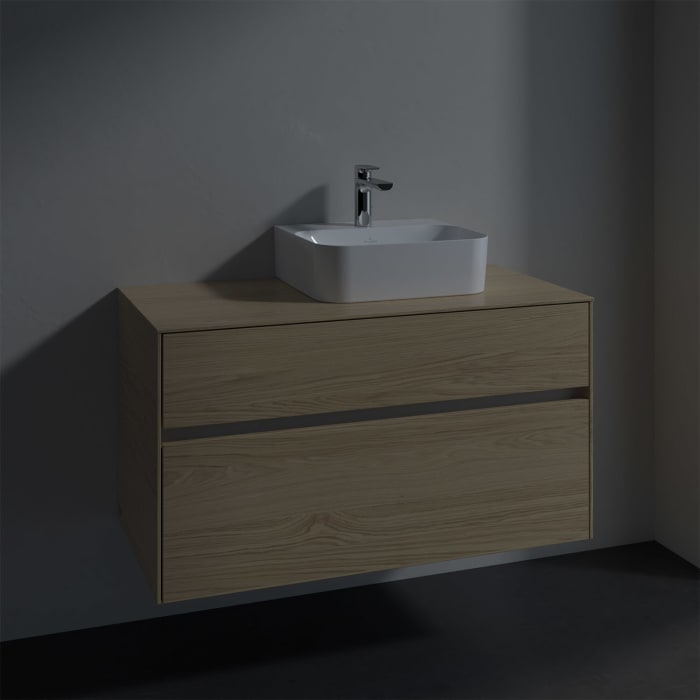 Villeroy & Boch Collaro Waschtischunterschrank 100 x 50 cm, mit 2 Auszügen für Finion Waschtisch