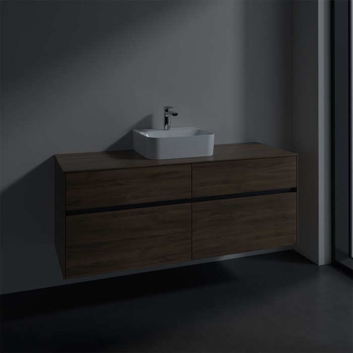 Villeroy & Boch Collaro Waschtischunterschrank 140 x 50 cm, mit 4 Auszügen für Finion Waschtisch