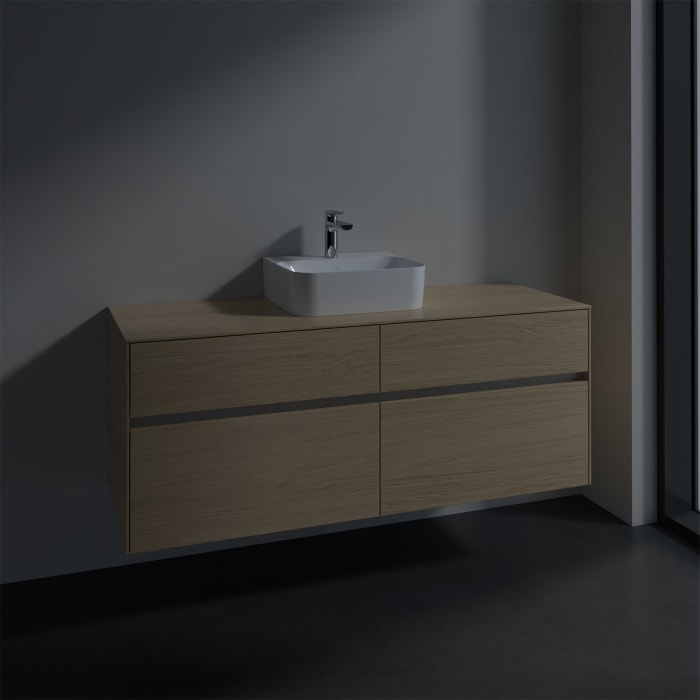 Villeroy & Boch Collaro Waschtischunterschrank 140 x 50 cm, mit 4 Auszügen für Finion Waschtisch