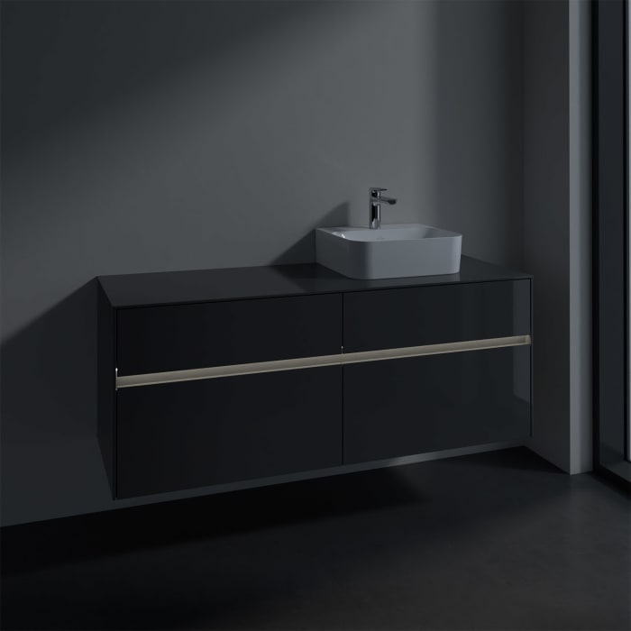 Villeroy & Boch Collaro Waschtischunterschrank 140 x 50 cm, mit 4 Auszügen und LED-Beleuchtung für Finion Waschtisch
