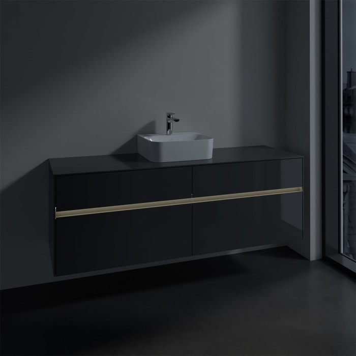 Villeroy & Boch Collaro Waschtischunterschrank 160 x 50 cm, mit 4 Auszügen und LED-Beleuchtung für Finion Waschtisch