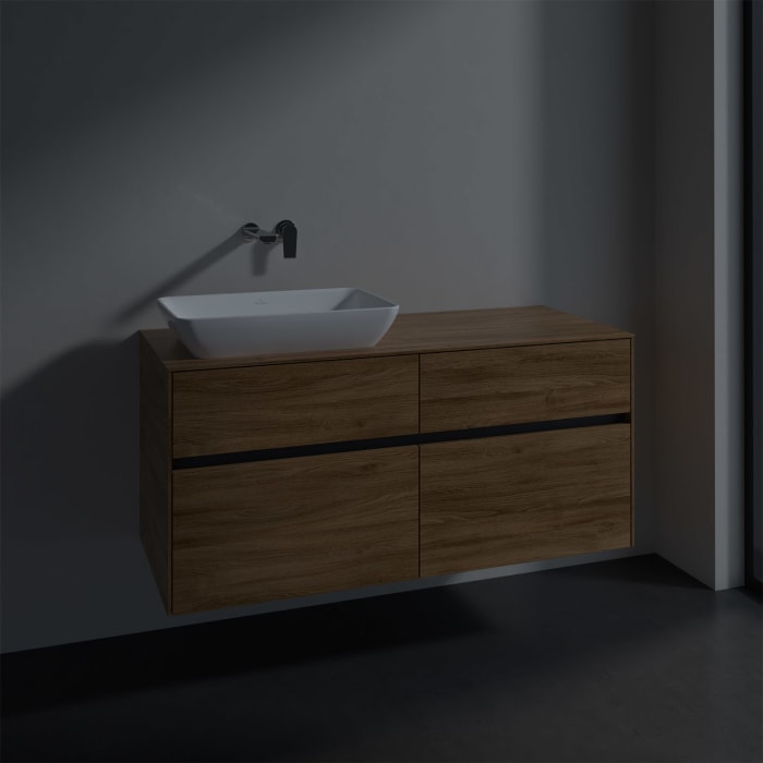 Villeroy & Boch Collaro Waschtischunterschrank 120 x 50 cm, mit 4 Auszügen für Venticello Waschtisch