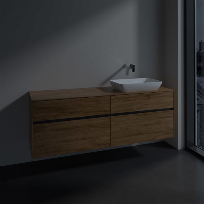 Villeroy & Boch Collaro Waschtischunterschrank 160 x 50 cm, mit 4 Auszügen für Venticello Waschtisch