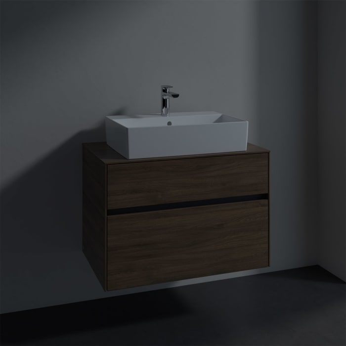 Villeroy & Boch Collaro Waschtischunterschrank 80 x 50 cm, mit 2 Auszügen