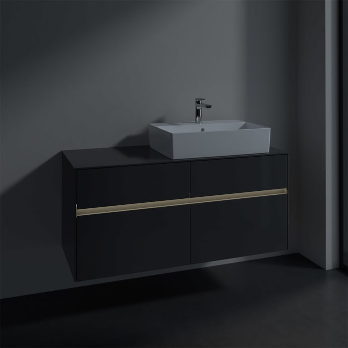 Villeroy & Boch Collaro Waschtischunterschrank 120 x 50 cm, mit 4 Auszügen und LED-Beleuchtung