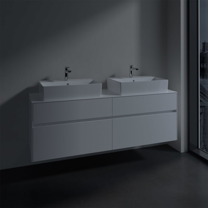 Villeroy & Boch Collaro Waschtischunterschrank 160 x 50 cm, mit 4 Auszügen für 2 Waschtische