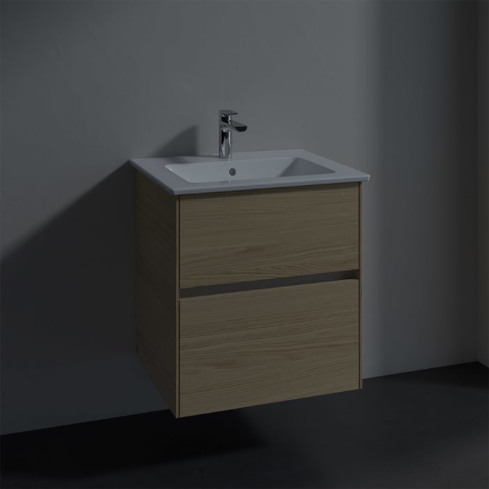 Villeroy & Boch Collaro Waschtischunterschrank 56 x 48 cm, mit 2 Auszügen für Venticello Waschtisch