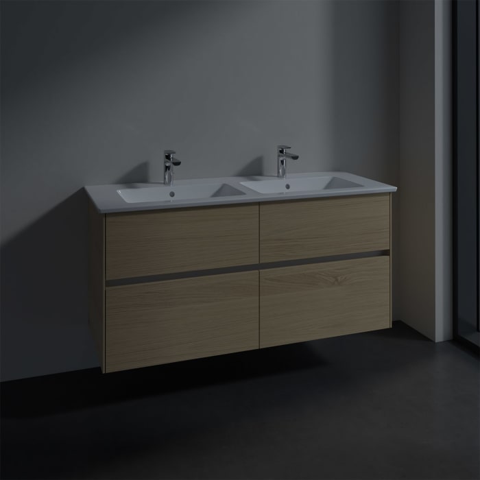 Villeroy & Boch Collaro Waschtischunterschrank 126 x 48 cm, mit 4 Auszügen für Venticello Waschtisch