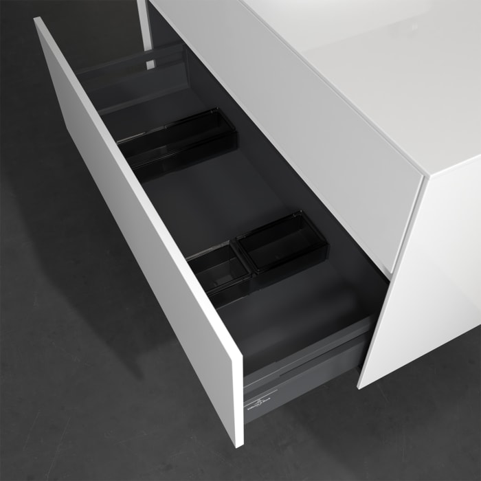 Villeroy & Boch Collaro Waschtischunterschrank 100 x 50 cm, mit 2 Auszügen und LED-Beleuchtung für Venticello Waschtisch