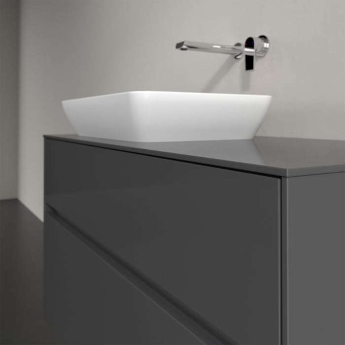 Villeroy & Boch Collaro Waschtischunterschrank 100 x 50 cm, mit 2 Auszügen und LED-Beleuchtung für Venticello Waschtisch