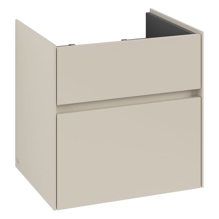 Villeroy & Boch Collaro Waschtischunterschrank 55,4 x 54,6 cm , mit LED-Beleuchtung, mit 2 Auszügen