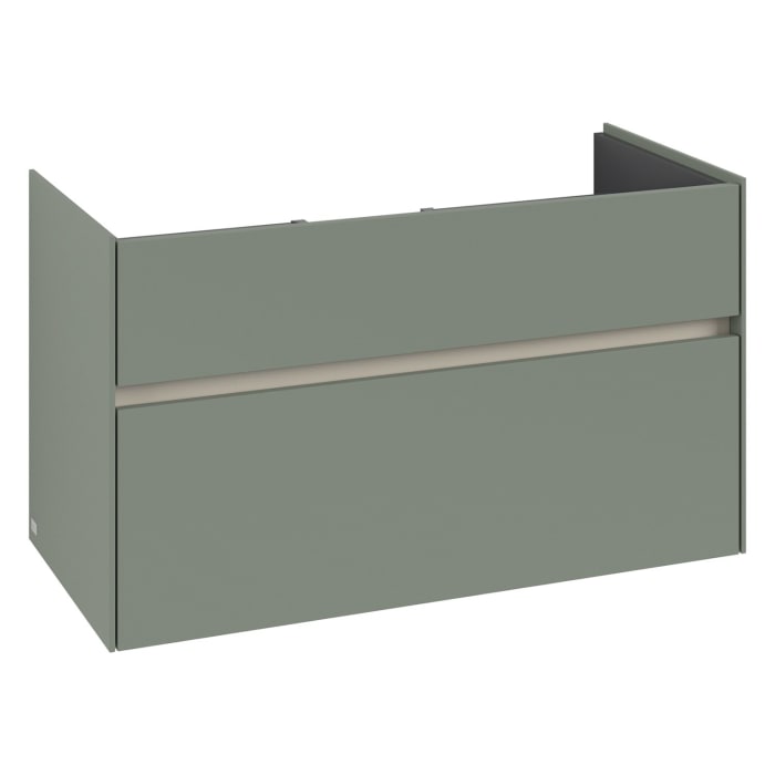 Villeroy & Boch Collaro Waschtischunterschrank 95,4 x 54,6 cm , mit LED-Beleuchtung, mit 2 Auszügen