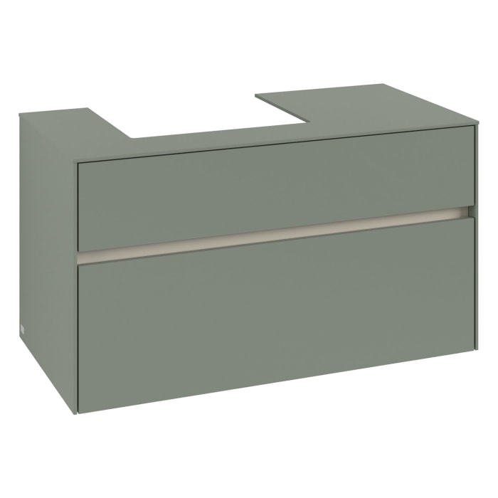 Villeroy & Boch Collaro Waschtischunterschrank 100 x 54,8 cm , mit LED-Beleuchtung, mit 2 Auszügen