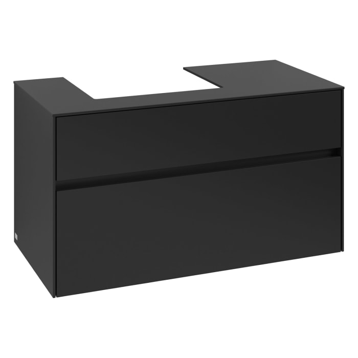 Villeroy & Boch Collaro Waschtischunterschrank 100 x 54,8 cm , mit LED-Beleuchtung, mit 2 Auszügen