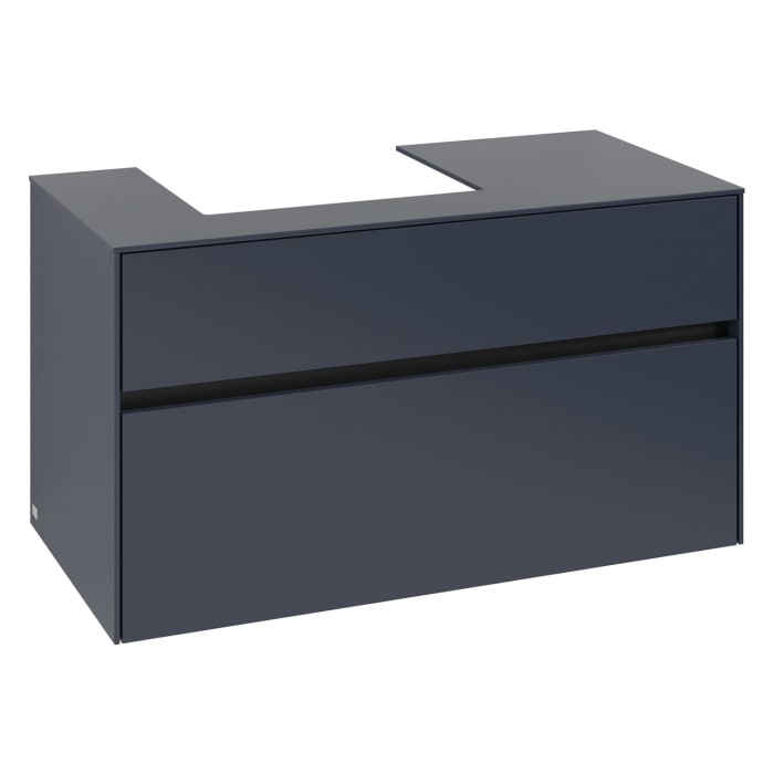 Villeroy & Boch Collaro Waschtischunterschrank 100 x 54,8 cm , mit LED-Beleuchtung, mit 2 Auszügen