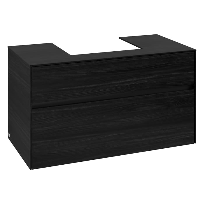 Villeroy & Boch Collaro Waschtischunterschrank 100 x 54,8 cm , mit LED-Beleuchtung, mit 2 Auszügen