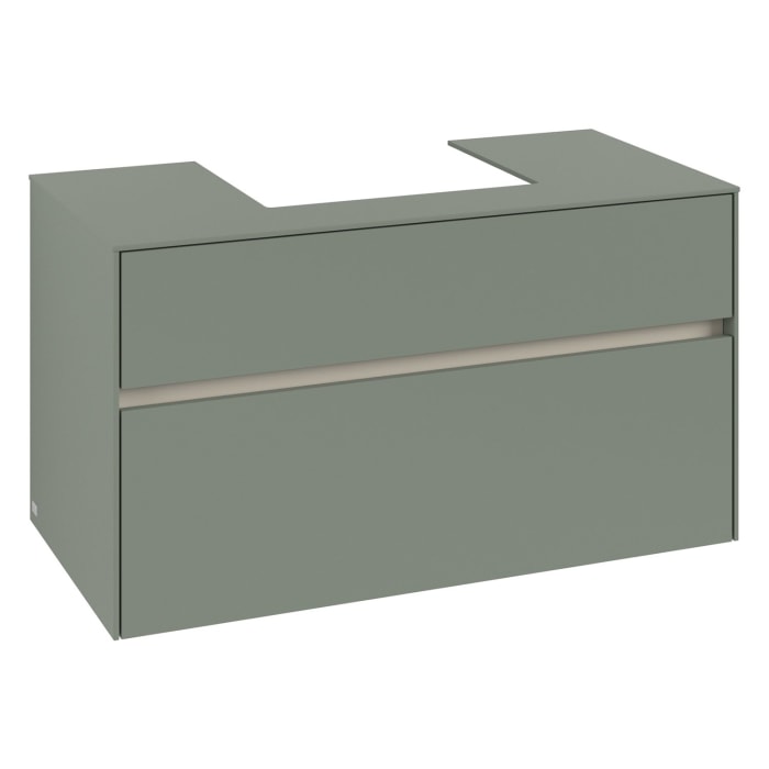 Villeroy & Boch Collaro Waschtischunterschrank 100 x 54,8 cm , mit LED-Beleuchtung, mit 2 Auszügen