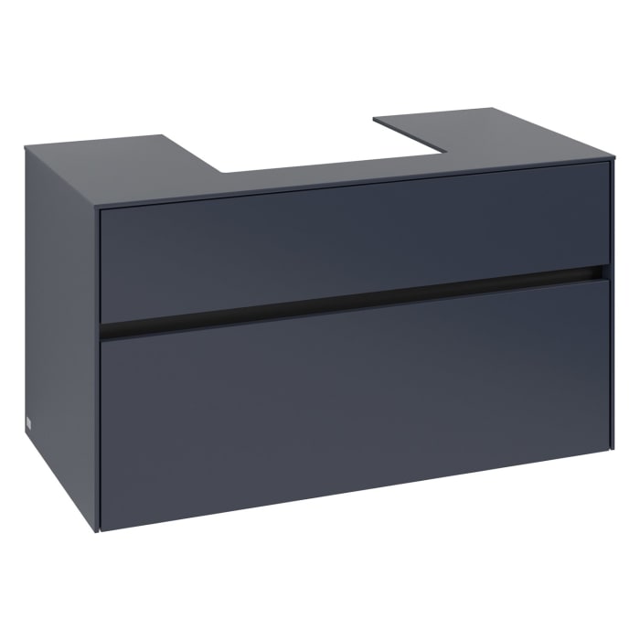 Villeroy & Boch Collaro Waschtischunterschrank 100 x 54,8 cm , mit LED-Beleuchtung, mit 2 Auszügen