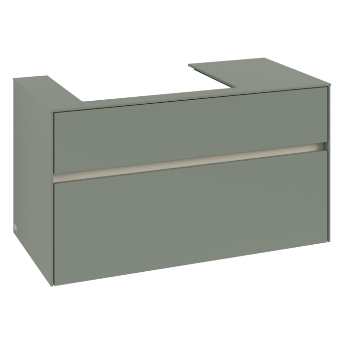 Villeroy & Boch Collaro Waschtischunterschrank 100 x 54,8 cm , mit LED-Beleuchtung, mit 2 Auszügen