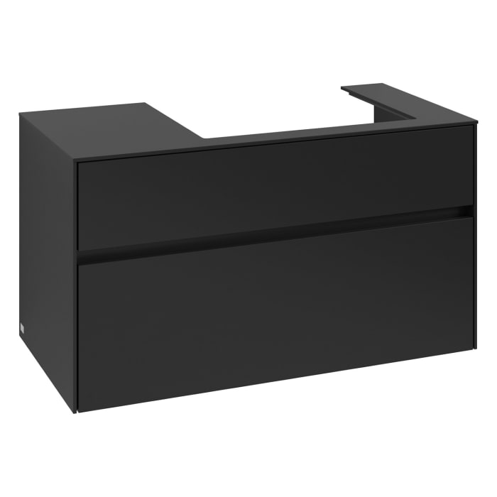 Villeroy & Boch Collaro Waschtischunterschrank 100 x 54,8 cm , mit LED-Beleuchtung, mit 2 Auszügen