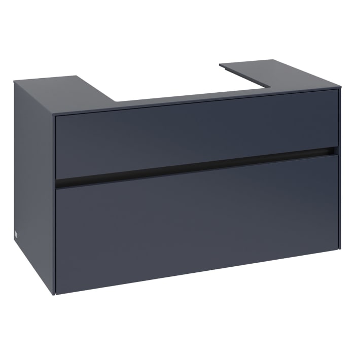 Villeroy & Boch Collaro Waschtischunterschrank 100 x 54,8 cm , mit LED-Beleuchtung, mit 2 Auszügen