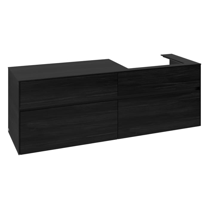 Villeroy & Boch Collaro Waschtischunterschrank 160 x 54,8 cm , mit LED-Beleuchtung, mit 4 Auszügen