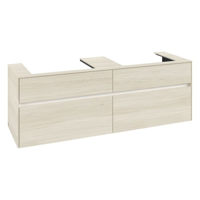 Villeroy & Boch Collaro Waschtischunterschrank 160 x 54,8 cm , mit LED-Beleuchtung, mit 4 Auszügen