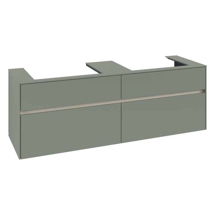 Villeroy & Boch Collaro Waschtischunterschrank 160 x 54,8 cm , mit LED-Beleuchtung, mit 4 Auszügen