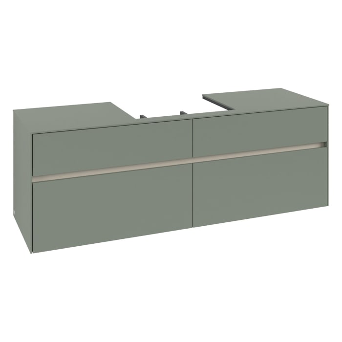 Villeroy & Boch Collaro Waschtischunterschrank 160 x 54,8 cm , mit LED-Beleuchtung, mit 4 Auszügen