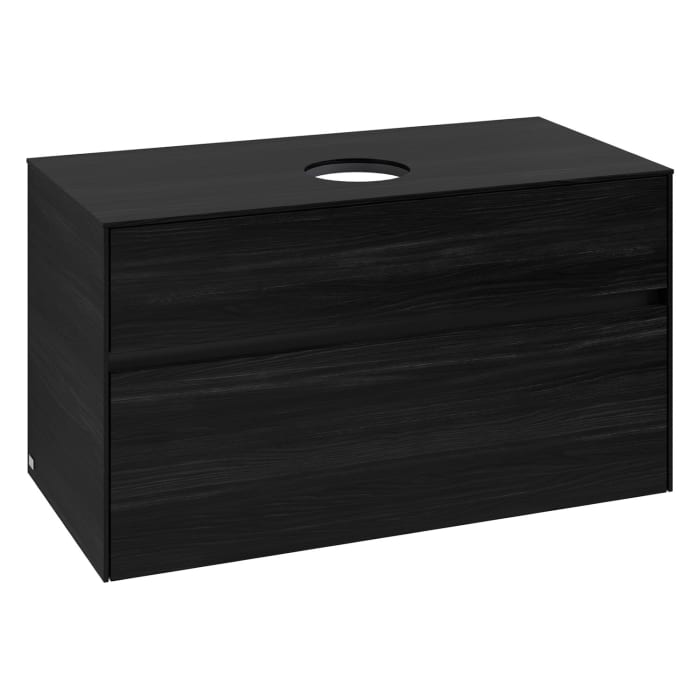 Villeroy & Boch Collaro Waschtischunterschrank 100 x 54,8 cm , mit LED-Beleuchtung, mit 2 Auszügen