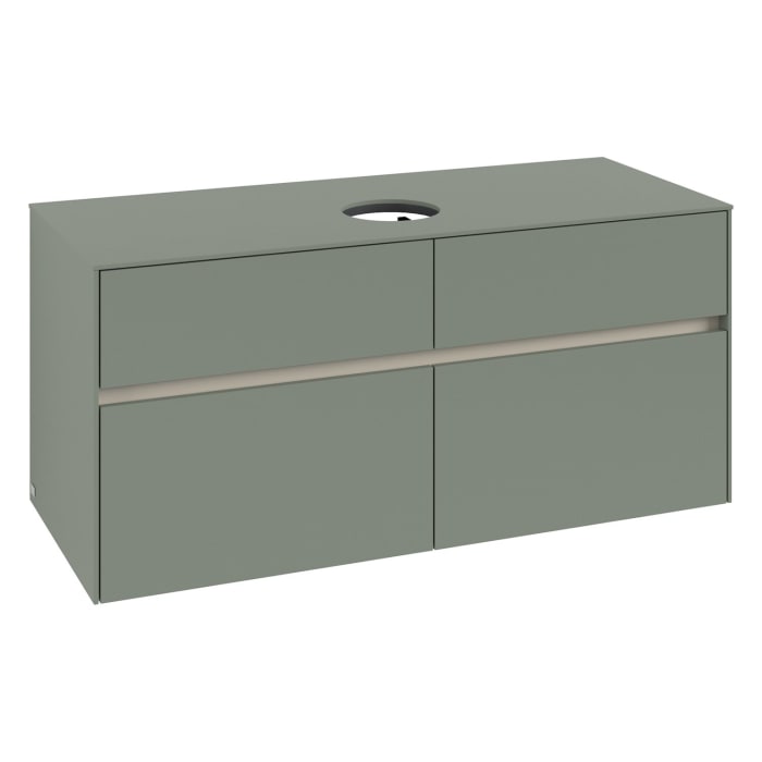 Villeroy & Boch Collaro Waschtischunterschrank 120 x 54,8 cm , mit LED-Beleuchtung, mit 4 Auszügen