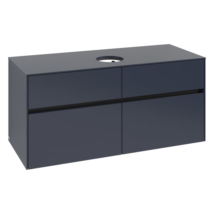 Villeroy & Boch Collaro Waschtischunterschrank 120 x 54,8 cm , mit LED-Beleuchtung, mit 4 Auszügen