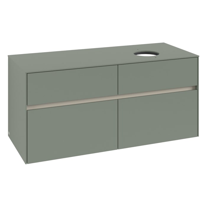 Villeroy & Boch Collaro Waschtischunterschrank 120 x 54,8 cm , mit LED-Beleuchtung, mit 4 Auszügen
